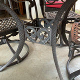 Hanamint Outdoor Table with 4 Swivel Rocker Chairs
