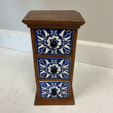 Blue and White Trinket Chest  As Is