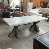 Restoration Hardware Marble Top Dining Table (R)
