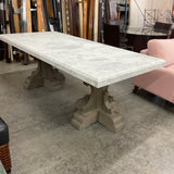 Restoration Hardware Marble Top Dining Table (R)