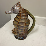 Majolica Seahorse Pitcher