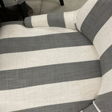 Round Dining Table with 4 Gray and White Chairs (As Is)