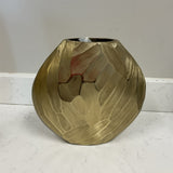 10" Gold Hammered Vase