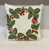 Holiday Wreath Pillow