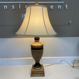 Black and Gold Floral Table Lamp