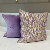 Pair of Purple Animal Print Pillows (R)