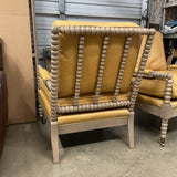 Pair of Leather Spindle Chairs