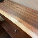 Custom Walnut Live Edge Foyer Table