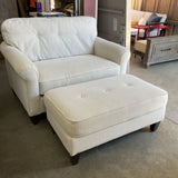 LaZBoy Oversized Chair with Ottoman