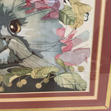 Framed Cat Watercolor by Julie Shearer FIRM
