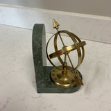 Marble and Brass Armillary Sphere Bookend