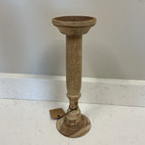 Found Wood & Metal Candleholder (48575)