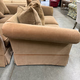 Custom Velvet Sofa As Is