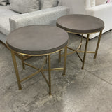 Pair of Bassett Round end Tables