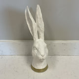 Gold Trim Rabbit Bust