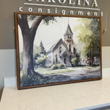 Church in Country Town IV Framed Canvas (as is)