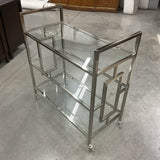 Chrome and Glass Cart