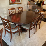 Universal Table with 1 Leaf and 10 Chairs
