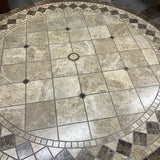 Outdoor Stone Top Pedestal Table