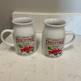 Pair of Christmas Tree Mugs