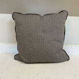 Black and Beige Diamond Pattern Pillow