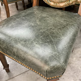 Ambella Castilian 74" Table with 8 Leather Seat Chairs