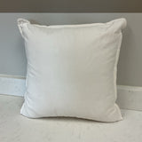 White Pillow with Linen Back