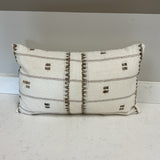 Tan & White Pillow