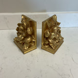 Gold Magnolia Bookends
