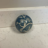 Blue and White Sphere
