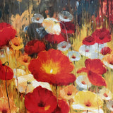 Meadow Poppies on Canvas