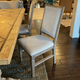 Inlay Table with 2 Arm Chairs and 4 Side Chairs