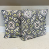 Pair of Medallion Pillows (as is) FIRM