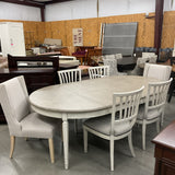 Bassett Table, 2 Leaves and 6 Chairs