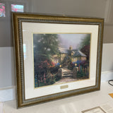 Thomas Kincade Hollyhock House Lithograph with Certificate