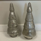 Pair of Mercury Glass Trees
