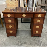 Vintage Kneehole Desk with Chair