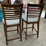 Pair of Ladderback Barstools FIRM