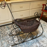 Wicker & Iron Sleigh (R)