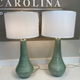 Pair of Seafoam Lamps