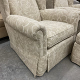Pair of Custom Chairs & Ottoman