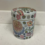 Vintage Floral Jar w/Lid