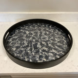 Gold & Black Abstract Tray