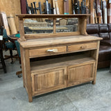 Reclaimed Wood Sideboard W/ Mirror