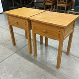 Pair of Bamboo Nightstands