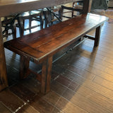 Pottery Barn Benchwright Table with 2 Leaves, 5 Chairs and Bench