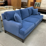 Ethan Allen Blue Sofa