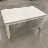 White Polywood Outdoor Cocktail Table