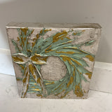 Gold and Green Wreath Plaque