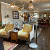 Mid Century Brass Floor Lamp